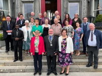 Tralee Toastmasters gather at Ballyseede Castle to celebrate the club's 30th anniversary.