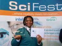 3.5.2023 : Repro Free : Pictured : Overall  winner of the Kerry  2023 SciFest Science & Technology award was Yasmine Odugbesan from Mercy Mounthawk Secondary School Tralee . 
 Over 150 Students from all over Kerry the the 2023 SciFest Science & Technology competition held at the MTU Kerry .  
Photo By : Domnick Walsh © Eye Focus LTD .
Domnick Walsh Photographer is an Irish Aviation Authority ( IAA ) approved Quadcopter Pilot.
Tralee Co Kerry Ireland.
Mobile Phone : 00 353 87 26 72 033
Land Line        : 00 353 66 71 22 981
E/Mail :        info@dwalshphoto.ie
Web Site :    www.dwalshphoto.ie
ALL IMAGES ARE COVERED BY COPYRIGHT ©