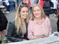 Jane Costello and Caroline Leahy at the St Brendan's Park FC Night At The Dogs on Friday. Photo by Dermot Crean