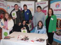 Inspired members, seated; Denise O'Mahony and Sarah Fitzmartin with, standing, Labhaoise O'Connor, Jack Sheehan, Alan Murray, Stephen Buckley with Inspired Career and Programme Co-ordinator Stephanie Dinham at the Progressive Pathways Fair at the Rose Hotel on Thursday. Photo by Dermot Crean
