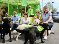 Dominic Hunt, Carrie Kelly, Ber Earley and Nuala Finnegan at the Tennis Marathon fundraiser for Irish Guide Dogs for the Blind on Saturday. Photo by Dermot Crean