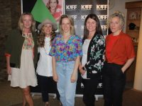 Vanetia Prendeville, Ailbhe Keogan, Alma Kelliher, Gail Groves and Tracy Kelliher at the screening of 'Sunlight' at Siamsa Tire on Wednesday night. Photo by Dermot Crean