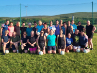 new mothers and others team who trained for the first time on Tuesday evening great numbers next training is Tuesday at 8pm all welcome