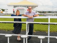 Brenda Daly, Secretary/Manager, Listowel Races and John Maguire, Director at the race course getting ready for the forthcoming Harvest Festival from 17th to 23rd of September. Photo: James Maher