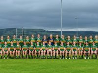 2 August 2023; Kerry Ladies players and staff pose for a squad portrait during a Kerry Ladies Football squad portrait session at Kerry GAA Centre of Excellence in Currans, Kerry. Photo by Tyler Miller/Sportsfile *** NO REPRODUCTION FEE ***