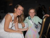 New York Roe Róisín Wiley with Rose Bud Saoirse at the Rose Bud dance on Friday afternoon in The Meadowlands Hotel. Photo by Dermot Crean