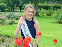 The new Rose of Tralee Róisín Wiley in the Town Park on Wednesday morning. Photo by Dermot Crean