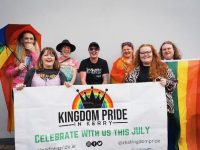 Kingdom Pride members Síofra Cotter, Trina Moriarty, Sabrina Queeney, Dan Quirke, Faye Queeney, Brittany White, Dawn Queeney. Photo credit: Dave Ryan.