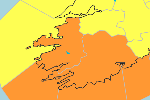 Status Orange Rain Warning For Kerry On Wednesday