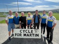 Launching the Tralee Manor West Bicycle Club End of Season Sportive were Michael O’Callaghan, Bernard Keane, Jack Lacey, Michael Mannix, Daithi Creedon, Cathal Moynihan, Matt Lacey