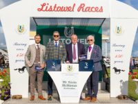 From left Tony O'Mahony (Abbeyfeale); Nathan McDonnell (judge), Micheal Moran (sponsor) and Michael Ryan (Tipperary) at the Ryle Menswear Best Dressed Man at Listowel Harvest Races on Thursday 21st of September. 

-------------------
Sharp Dressed Men win at the Style Stakes at Listowel Races!
Michael Ryan, resplendent in a very dapper check suit with cream waistcoat was declared the winner of the Ryle Menswear Best Dressed Man at Listowel Races this afternoon  (Thursday 21st of September) by judge Nathan McDonnell. Michael who is from Thurles in Co. Tipperary won a custom-made suit from Ryle Menswear valued at €1,200. First runner up was Tony O’Mahony from Abbeyfeale who won a full Benetti suit, shirt and tie. Both were presented their prizes by sponsor Micheal Moran, owner of iconic store Ryle Menswear in the heart of Tralee, Co. Kerry.