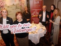 At the launch of 'A Celebration Of Love' at The Rose Hotel were, in front; The Rose Hotel's C&B ManagerJennifer Dee with Mary Fitzgerald of Comfort For Chemo Kerry. At back; The Rose Hotel's Nicole O'Halloran with event host Billy Keane, Brid O'Connor and Cora Walsh of Comfort For Chemo Kerry. Photo by Dermot Crean