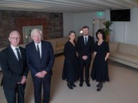 Sean Lynch, John O’Rahilly, Claire Redmond, Aaron Williams (Trainee Embalmer) and Paula Walsh, pictured in The Fuchsia Room at Hogan’s Funeral Home, Tralee.