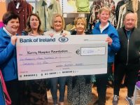 Audrey Moran presented a cheque to representatives from Kerry Hospice last Friday.
