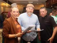 Alison O'Brien, Keith Canty and Ger Farrell at the Na Gaeil GAA Race Night on Friday. Photo by Dermot Crean