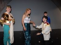 Matthew Riordan, Amy Cronin, John Feely and Cathal Carr preparing for the Bryan Carr School of Performing Arts production of 'The Little Mermaid JR.' at Siamsa Tíre on Thursday. Photo by Dermot Crean