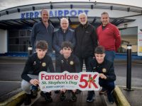 REPRO FREE - Kerry Airport is proud to once again support the annual Farranfore Maine Valley AC St Stephens Day 5k Road Race on Tuesday 26th December. 
Pictured at Kerry Airport for the launch of the run were... Back L to r: Ted McCarthy, Tom McCarthy, Pete Vickers and Jerome Crowley.
Front l to r: Isaac Vickers, Ryan Vickers, Conor McCarthy.
Photo By : Domnick Walsh © Eye Focus LTD .
Domnick Walsh Photographer is an Irish Aviation Authority ( IAA ) approved Quadcopter Pilot.
Tralee Co Kerry Ireland.
Mobile Phone : 00 353 87 26 72 033
Land Line        : 00 353 66 71 22 981
E/Mail :        info@dwalshphoto.ie
Web Site :    www.dwalshphoto.ie
ALL IMAGES ARE COVERED BY COPYRIGHT ©