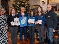12.12.2023 :: Repro Free :: Pictured L/R : Ann O’ Dwyer, Director of Schools, Mary Reidy Runner up  from Causeway  , CEO Kerry ETB Colm McEvoy, Overall winner Gemma Ó Donoguhe from Coláiste na Sceilge , Iizzy Griffin Runner up from Coláiste na Ríochta  and sponsor Brendan Culloty of Hugh Culloty Expert 

Kerry Education and Training Board (Kerry ETB) held their annual Christmas Card Competition, where they invited entries from their eight post primary schools throughout Kerry. With over 220 entries, it was a very difficult decision to select the 3 finalists.
 This year the winner’s prize was presented by the sponsor Brendan Culloty of Hugh Culloty Expert. The winner, Gemma Ó Donoguhe, a 1st year student from Coláiste na Sceilge received a Samsung Galaxy Tablet. The two runners-up, Iizzy Griffin, 2nd year student from Coláiste na Ríochta and Mary Reidy, Transition Year student from Causeway Comprehensive, both received JBL wireless headphones.

 

Ann O’ Dwyer, Director of Schools, Youth and Music, congratulated the students and added, “Every card submitted demonstrated great artistic talent in our schools. We want to thank every student who entered the competition during this festive season. The winning card will be circulated all over the country as the official Kerry ETB Christmas e-card.”
 
CEO Colm McEvoy added, “I want to thank every student who took part and their art teachers for their enthusiasm that helped make the Kerry ETB Christmas Card Competition such a success this year and also Hugh Culloty Expert, Tralee for sponsoring the prizes.”

To find out more about Kerry ETB schools, go to www.kerryetb.ie/schools-youth-music/


Photo By : Domnick Walsh © Eye Focus LTD .
Domnick Walsh Photographer is an Irish Aviation Authority ( IAA ) approved Quadcopter Pilot.
Tralee Co Kerry Ireland.
Mobile Phone : 00 353 87 26 72 033
Land Line        : 00 353 66 71 22 981
E/Mail :        info@dwalshphoto.ie
Web Site :    www.dwalshphoto.ie
ALL IMAGES ARE COVERED BY COPYRIGHT ©