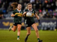 20 January 2024; Niamh Carmody of Kerry during the 2024 Lidl Ladies National Football League Division 1 Round 1 fixture between Dublin and Kerry at Parnell Park in Dublin. Photo by Sam Barnes/Sportsfile *** NO REPRODUCTION FEE ***