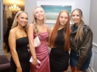 Maeve Horan, Katelyn Leen, Gráinne Carroll and Caoimhe Regan at the Cillard Camogie Club social on Saturday night in The Rose Hotel. Photo by Dermot Crean