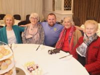 Garda David Cronin with Catherine Fitzgerald, Mary O'Donnell, Marian Dillon and Sheila Sugrue at the 'Coffee With The Cops' event at The Rose Hotel on Thursday morning. Photo by Dermot Crean
