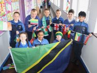 CBS pupils of different nationalities at the school on Wednesday. Photo by Dermot Crean