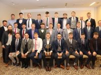The Intermediate Championship winning men's team at the Tralee Parnells GAA Social in The Rose Hotel on Saturday night. Photo by Dermot Crean