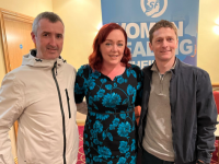 Cllrs Cathal Foley and Deirdre Ferris with fellow Sinn Féin candidate Paul Daly.