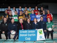 Club representatives and Kerry and West Limerick Credit Union representatives at the launch of the Donal Curtin Cup at Austin Stack Park last week. Photo by Dermot Crean