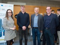 Sara Morrissey, MTU, Mike Casey, MTU, Sean Ryan, Aspen Grove and Tom Fitzmaurice, Technology Gateway Manager, MTU at the MTU Enterprise Showcase and Kerry Start-Up Challenge 2024 which took place on Friday 15th March at MTU North Campus. Photo: Pauline Dennigan
