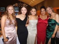 Ciara Casey, Caoimhe Kane, Ellie Boyle, Ava Odhigbo and Helen Allman at the Transition Year Ball at the Ballyroe Heights Hotel on Friday evening. Photo by Dermot Crean