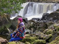 Tranquility in nature...Well-known wellness personality, Roz Purcell, taking time at Derrycunnihy, leading The Nature Valley Hike, as part of the Wander Wild Festival in Killarney National Park. The adventure and wellness festival continues until Sunday. Photo: Valerie O'Sullivan/FREE PIC***/Issued 22/03/2024