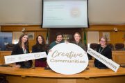 Creative Ireland Kerry brought all 2024 funding recipients together in a workshop at Kerry County Council Buildings, Tralee this week. Pictured from left are: Emma Carmody, Creative Communities Engagement Officer, Creative Ireland Kerry Office, Tricia O' Connor, Hummingbird Art Studio, David Fortune, Me and The Moon, Kate Kennelly, Arts Officer, Kerry County Council and Siobhán O'Brien, Kerry Library. Photo: Pauline Dennigan