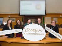Creative Ireland Kerry brought all 2024 funding recipients together in a workshop at Kerry County Council Buildings, Tralee this week. Pictured from left are: Emma Carmody, Creative Communities Engagement Officer, Creative Ireland Kerry Office, Tricia O' Connor, Hummingbird Art Studio, David Fortune, Me and The Moon, Kate Kennelly, Arts Officer, Kerry County Council and Siobhán O'Brien, Kerry Library. Photo: Pauline Dennigan