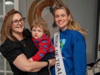 Repro Free :: 
The Rose of Tralee International Festival announced their new partnership with Cliona’s Foundation (a national charity supporting families with seriously sick children all over Ireland) . The partnership was launched in Killarney this week . Pictured at the Launch were :   Katie Howard, pictured with her son Seán and Rose of Tralee, New York Rose, Róisín Wiley .
Photo By : Domnick Walsh © Eye Focus LTD .
Domnick Walsh Photographer is an Irish Aviation Authority ( IAA ) approved Quadcopter Pilot.
Tralee Co Kerry Ireland.
Mobile Phone : 00 353 87 26 72 033
Land Line        : 00 353 66 71 22 981
E/Mail :        info@dwalshphoto.ie
Web Site :    www.dwalshphoto.ie
ALL IMAGES ARE COVERED BY COPYRIGHT ©
Press Release
For Immediate Release 
                                                                                                                                                                   

Rose of Tralee International Festival launches partnership with Cliona’s Foundation ahead of the Roses and Rose Escorts “Camino for Cliona’s” trip in Portugal / Spain on April 26th.   

The Rose of Tralee International Festival announced their new partnership with Cliona’s Foundation (a national charity supporting families with seriously sick children all over Ireland) this week. The partnership was launched in Killarney with Rose of Tralee, New York Rose, Roisin Wiley who is currently in Ireland as part of her role with the Festival.   
Roisin is now an ambassador for Clionas Foundation and will be joining a cohort of Roses and Rose Escorts in walking the Camino De Santiago to raise funds and awareness this April. All funds raised will go directly to providing financial support to the families that Cliona’s support. 
Cliona’s is a national charity providing financial assistance directly to parents of seriously sick children with life-limiting or chronic complex care needs across Ireland to help with the non-medical expenses related to caring for their child. Since 2008 the foundation has provided financial assistance to over 1300 families.
The foundation was set up by Brendan and Terry Ring, following the death of their daughter Cliona, from an inoperable brain tumour in 2006 aged 15. Over the years, as Cliona underwent numerous different hospital treatments, Brendan and Terry were struck by the number of families, facing enormous financial hardship, on the brink of financial free-fall, blindsided by non-medical expenses piling up. They saw at first-hand the enormous toll it took on these families, already struggling to cope with the nightmare of having a seriously ill child. 
Joining the Roses from Arizona, Wexford, Boston New England, Toronto, Carlow will be Escorts from Mayo, Limerick, Kilkenny and the USA and co-founder of Cliona’s Foundation, Terry Ring. Terry walked the Inaugural Camino for Cliona’s with 36 transition year students from all over Munster last June. This year 101 students have signed up to walk the Camino for Cliona’s from all over Ireland. The route the Roses and Rose Escorts will walk is 120kms, beginning in the Portuguese city of Valenca and finishing in the Spanish city at the Cathedral in Santiago De Compostela.   


Speaking of the Festival’s reason for getting involved with Cliona’s, Festival Director Suzan O’Gara   said “The Rose of Tralee Festival is delighted to partner with Cliona’s Foundation. The foundation is a wonderful charity who provide crucial financial support to families who are caring for a child with a serious illness. Roisin and I recently met a family supported by Cliona’s and learned first-hand how much relief the financial support provides.  The Rose class of 2023 are so excited to be getting involved and to be able to walk the Camino to raise awareness for Clionas Foundation, and to show solidarity with the many families all over Ireland who need this help. Supporting charitable work is very much at the heart of what our Festival does - a Rose really can make a difference. We are thrilled to be able to shine a light on the great work Cliona’s Foundation does, and to support such a worthy and meaningful cause through this new partnership”.

Speaking about the importance of fundraising events for the organisation, was Cliona’s Co-Founder Terry Ring. “So many of these families experienced, and continue to experience, the significant non-medical costs of caring for a child with a life-limiting condition. We are incredibly grateful to the Rose of Tralee International Festival for recognising this issue and pledging their support. I am very much looking forward to joining such wonderful people along the Camino. We need support more than ever, this year again, we have seen yet another increase in applications from the same period last year”.
A recent survey conducted by Cliona’s shows how families with sick children are often disproportionately affected by situations out of their control, such as rapidly increasing living costs. These are parents who are in a living nightmare and the last thing they should have to worry about are bills. Cliona’s survey found that in 70% of families, at least one parent must give up their jobs to care for their sick child leaving them struggling to cope. Studies have highlighted that a family will need between €10,000 and €15,000 a year to cover various non-medical costs while their child is ill. 

During Róisín’s visit, the Rose was delighted to meet one such family in Killarney, the Howards. Their two year old son Seán was recently diagnosed with a progressive genetic condition which means he needs a lot of care.  

Commenting on the visit, Róisín said: “I am very proud to be an ambassador for Cliona’s and to support such a worthy cause. The Howards are such a wonderful family, Sean is a bright and loving boy. It was a real privilege to spend time with them and to learn about the love and care they give to Sean and his brother Dan. I am so excited to be walking the Camino to raise much needed funds for Cliona’s Foundation to help families throughout the country”.

Cliona’s Foundation expects a record number of families will apply for financial assistance this year and will need to raise a minimum of €700,000 to meet these applications. To support the Roses and Rose Escorts, please visit this link:  https://www.idonate.ie/fundraiser/CaminoForClionasROTIF