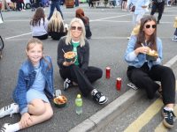 Sophia, Christina and Anna Foley enjoying the Tralee Food Festival in the Abbey Car Park on Saturday. Photo by Dermot Crean