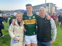 Tomàs Kennedy with proud parents Catriona and Tommy