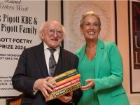 President Michael D. Higgins and Catherine Keogh, Chief Corporate Affairs Officer, Kerry Group.