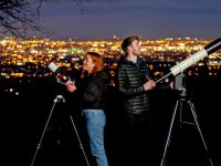 10/4/24 ***NO REPRO FEE*** 
Competition calls on Ireland’s budding astrophotographers
'Reach for the Stars’, the Dublin Institute for Advanced Studies (DIAS) astrophotography competition, has returned for the fourth year running and is calling on Ireland’s budding astro-photographers to submit their images. Entrants can submit images across five competition categories – including the newly added mobile phone category.
Photographed to mark the launch of the competition at Killakee View Point, Dublin, were Stephenie Brophy Lee, Technical Officer, Astronomy and Astrophysics section at DIAS; and Jeremy Rigney, Lindsay PhD Scholar at DIAS and Armagh Observatory and Planetarium.
Further information, including the competition guidelines and entry form, is available at www.reachforthestars.ie. Pic: Marc O'Sullivan
Contact: Maedhbh Ní Chumhaill / Sorcha Mac Mahon, Alice Public Relations, Email: media@alicepr.com, Tel: 085-8246351 / 087-7585337