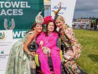 Winners - Overall winner of Listowel Races Ladies Day, Mary Woulfe with two runners up Emma Browne and Anne Leneghan. Pix John Kelliher