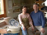 Stephen O'Connell and Alexis Bowman of Fermoyle Pottery.