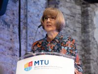 MTU President, Professor Maggie Cusack, at the launch of MTU's Cyber Innovate initiative in Cork City Gaol in February. Photographer: Darragh Kane