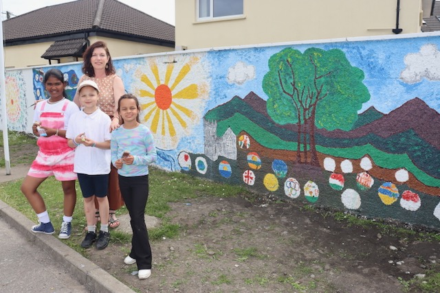 St John’s Parochial School Pupils Complete Mural In Time For Holidays