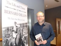 Stephen Fernane at the launch of his book 'The Life and Times of Bernard Dillon: The Narie that Won the Derby’ at Kerins O'Rahillys Clubhouse on Thursday evening. Photo by Dermot Crean