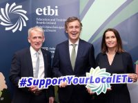 Photographed at the launch of ETBI’s #SupportYourLocalETB campaign at Buswells Hotel, Dublin were Colm McEvoy, Chief Executive Kerry ETB; Senator Mark Daly and Lisa O’Flaherty Public Relations and Events Management, Kerry ETB.