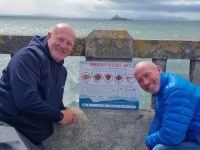 Eugene Farrelly : Chairperson of the Tralee Bay Angling Society (right) and Darren Ryan, Irish Inshore Manager for the Angling World Championships