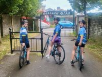 Grace O'Sullivan and friends looking forward to the Pedal For Grace event.