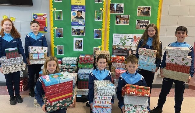 O’Brennan NS Pupils Help Team Hope Christmas Shoebox Appeal